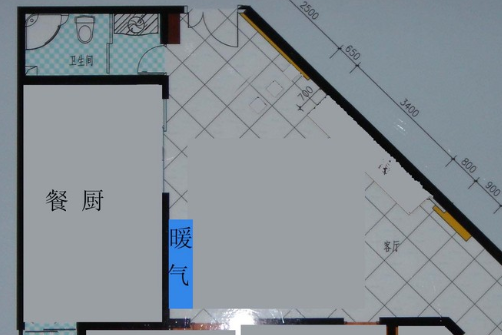 客厅为不规则形状,比如三角形 客厅为不规则形状,比如三角形