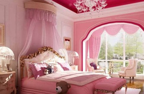 卧室多粉色